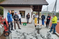 Pflastern-Gruppenfoto